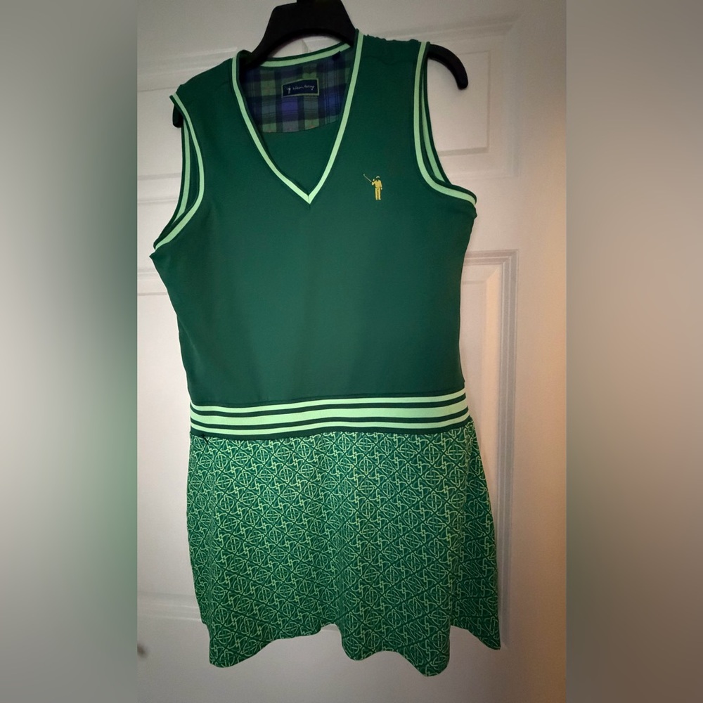 William Murray Golf Green Sleeveless Dress